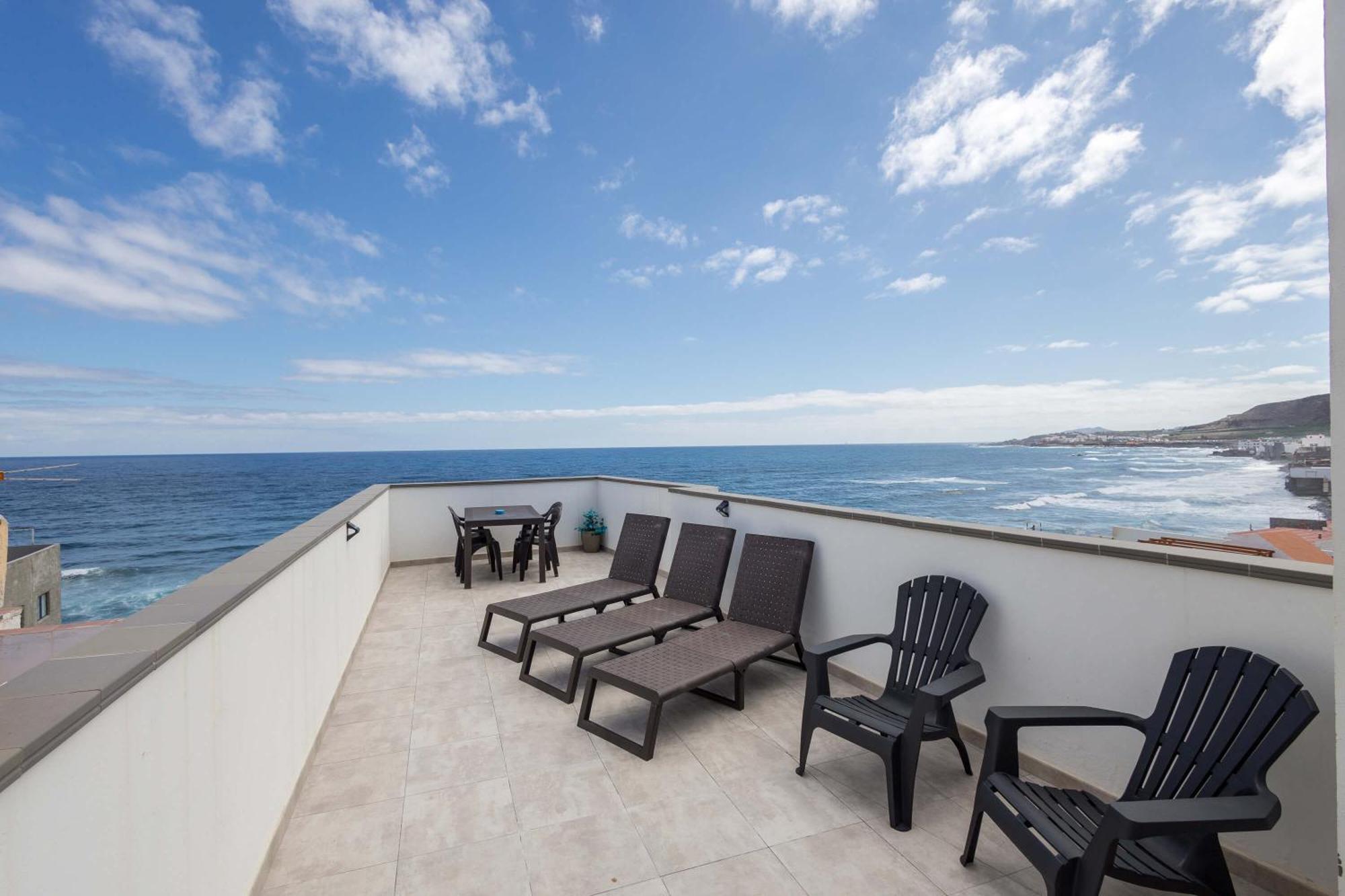 Costa Norte San Andres Studio Con Terraza Compartida Vista Al Mar Trapiche (Las Palmas) Exteriér fotografie